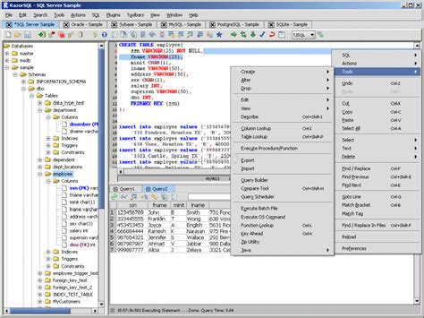 Complimentary download of Foldable Razorsql 7. 3.